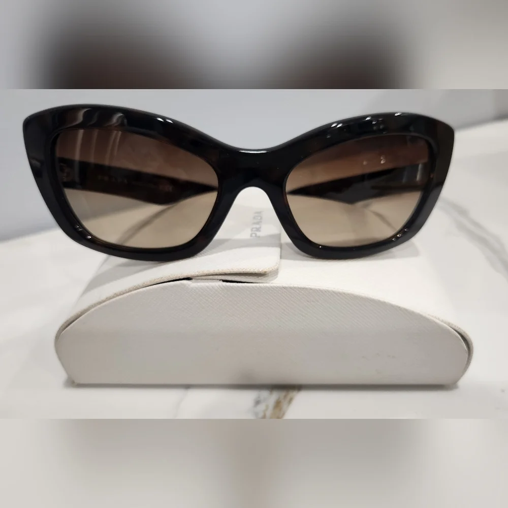 Prada Dark Brown Sunglasses with Case - Picture 14 of 16